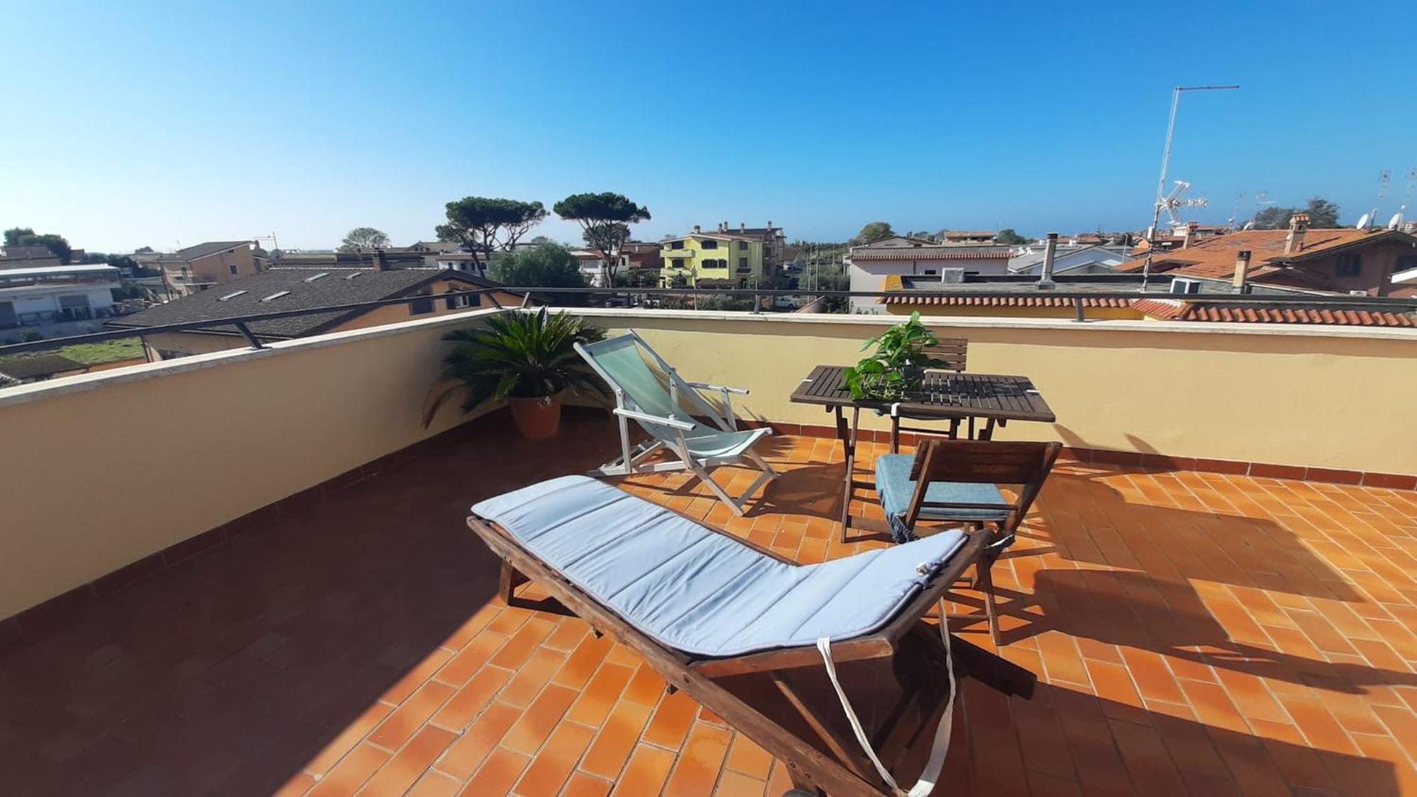 Ferienwohnung La Terrazza Sul Faro Fiumicino Exterior foto